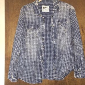 Denim Button Down Top